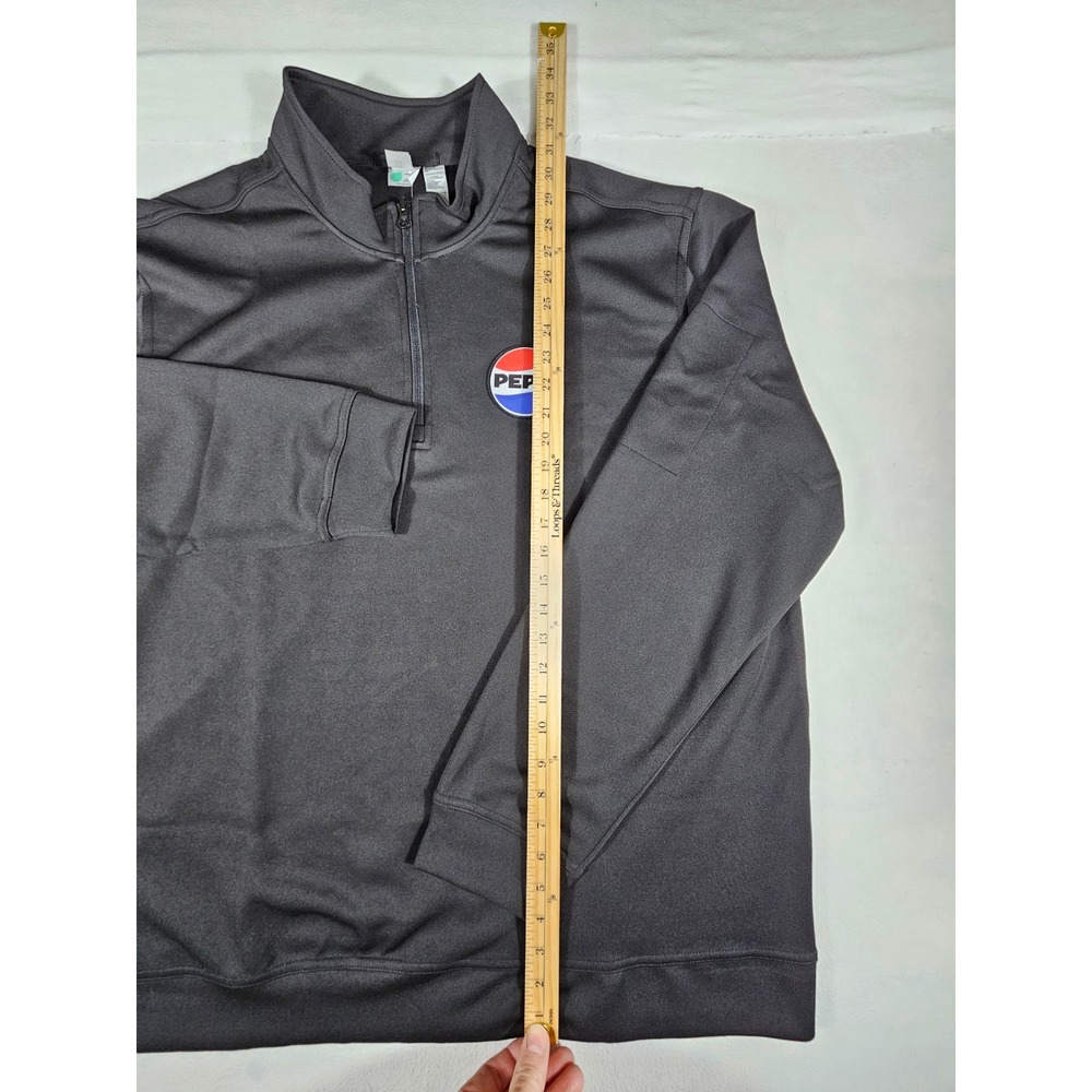 Clique Pepsi Mens Black Quarter Zip Pullover XXL MQK00110 NWT - Picture 2 of 11